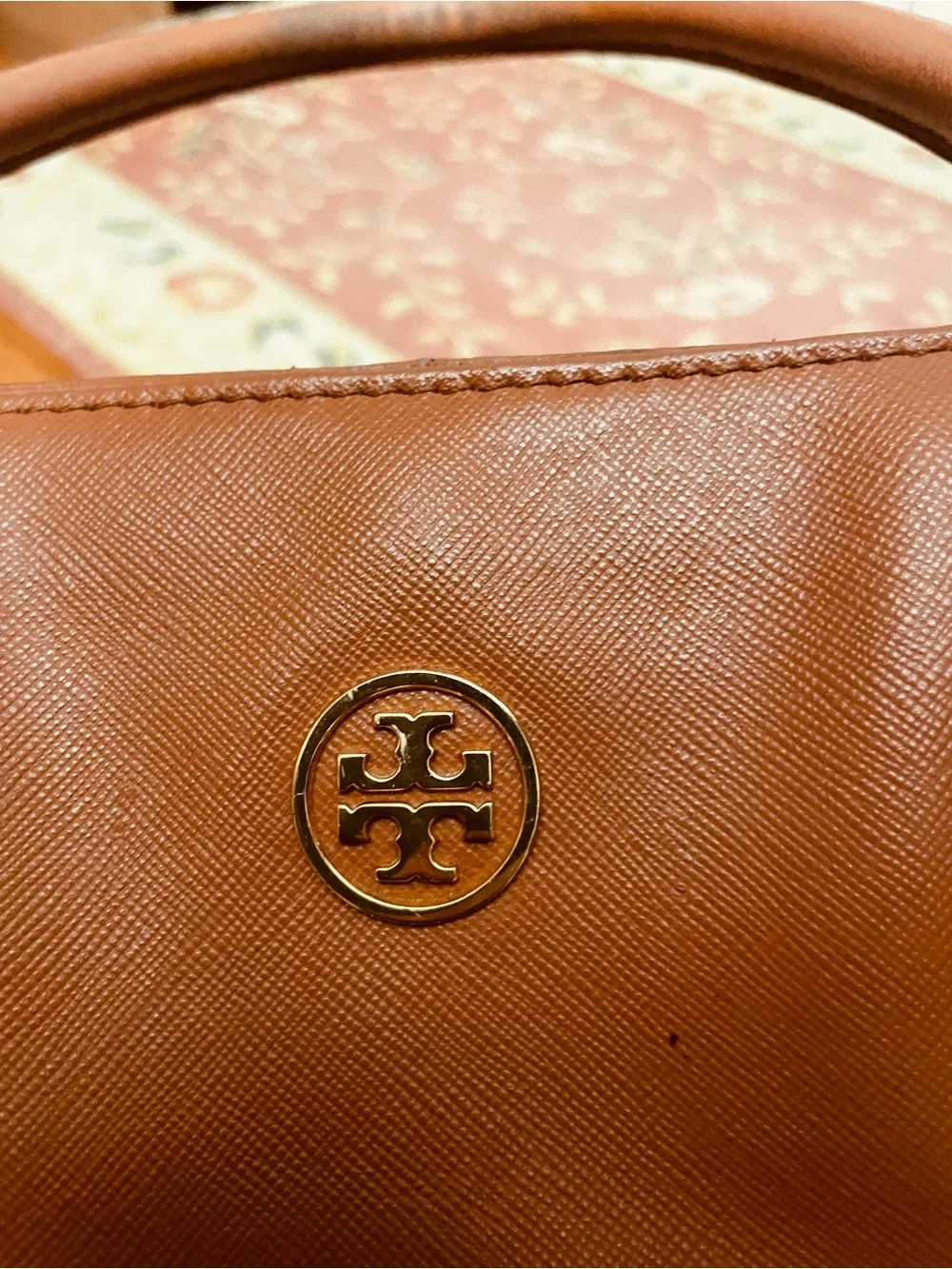 Tory Burch Robinson East West Luggage Saffiano Leather Tote Bag